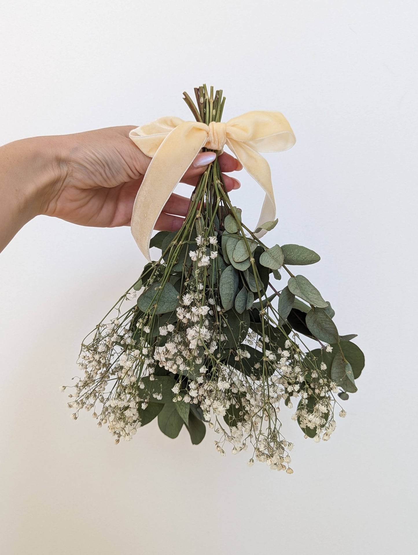 Baby's Breath and Eucalyptus Wedding Aisle Decor