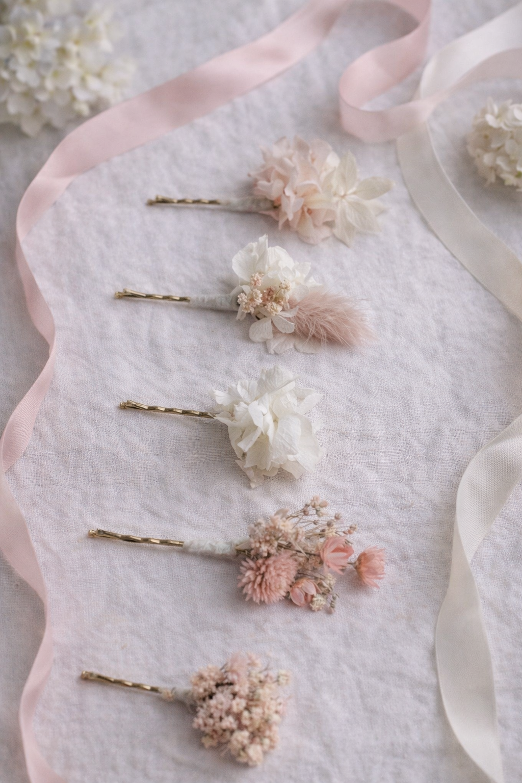 Wedding Dried Flower - Hair Pins