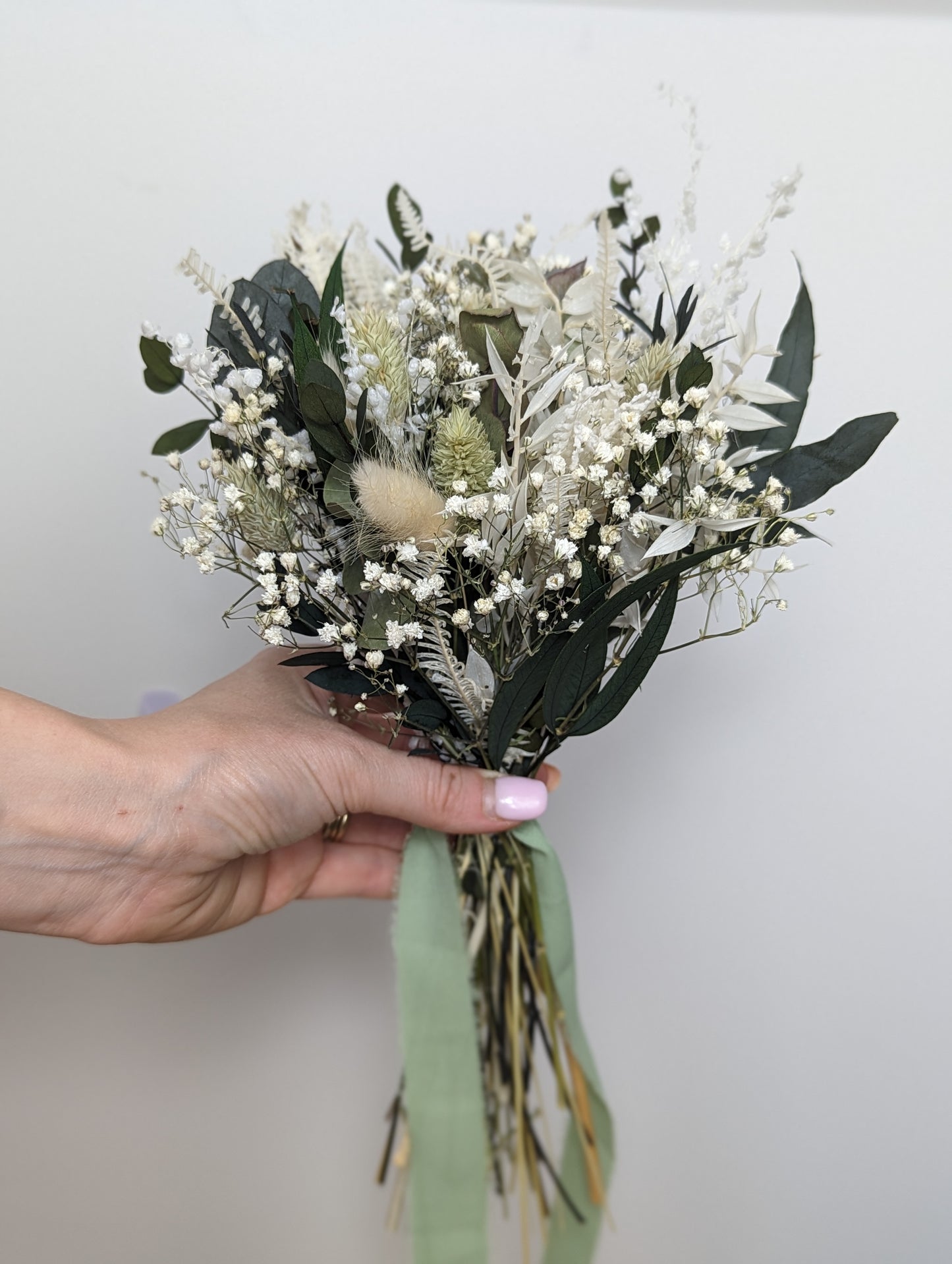 Natural Green Bridesmaid Bouquet