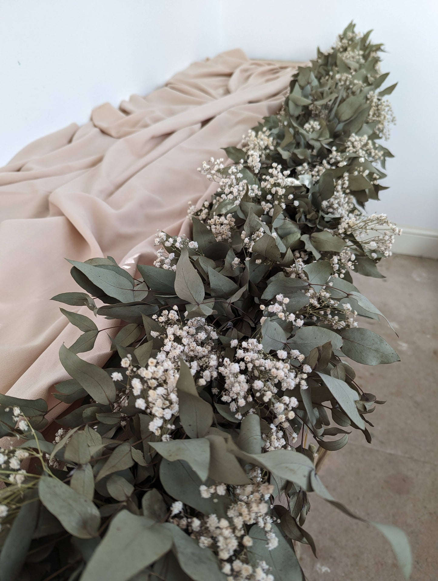 Wedding Decor - Eucalyptus and Baby's Breath Garland