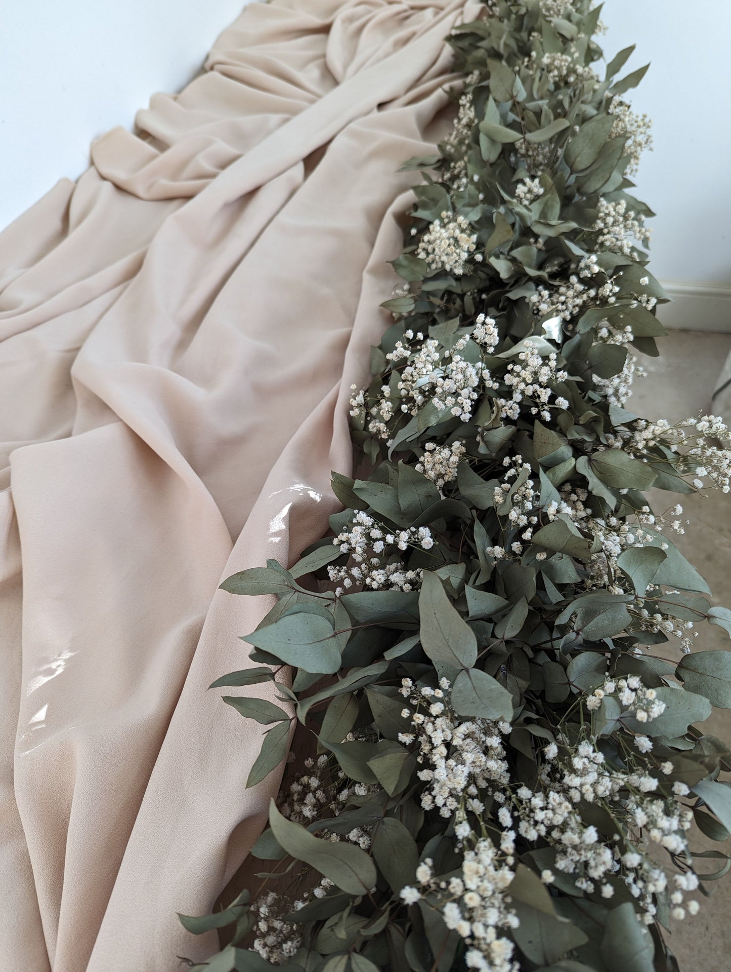Wedding Decor - Eucalyptus and Baby's Breath Garland