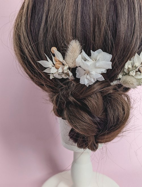 Wedding Dried Flower - Hair Pins