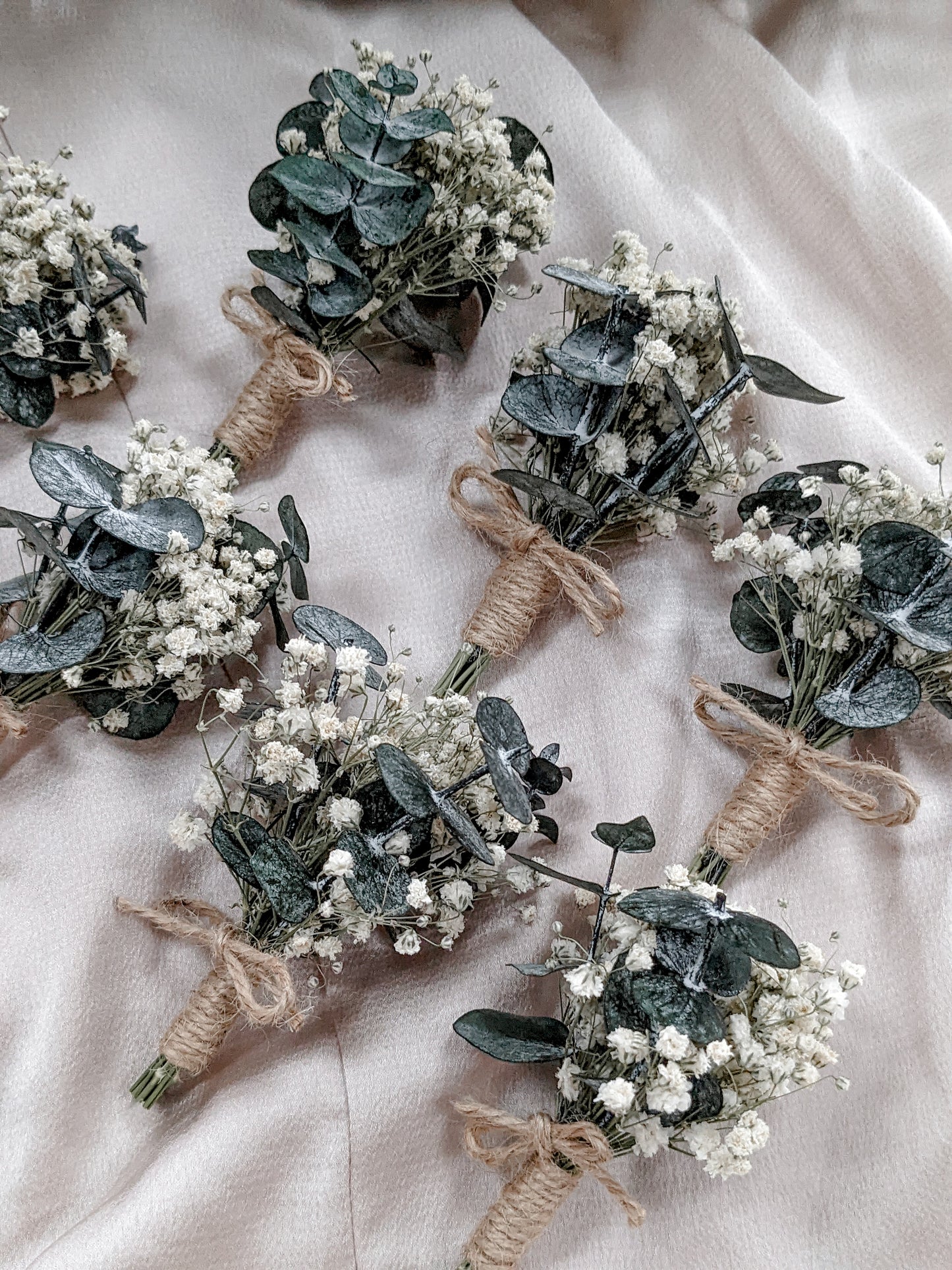 Romeo Bridal Bouquet - Eucalyptus and baby breath