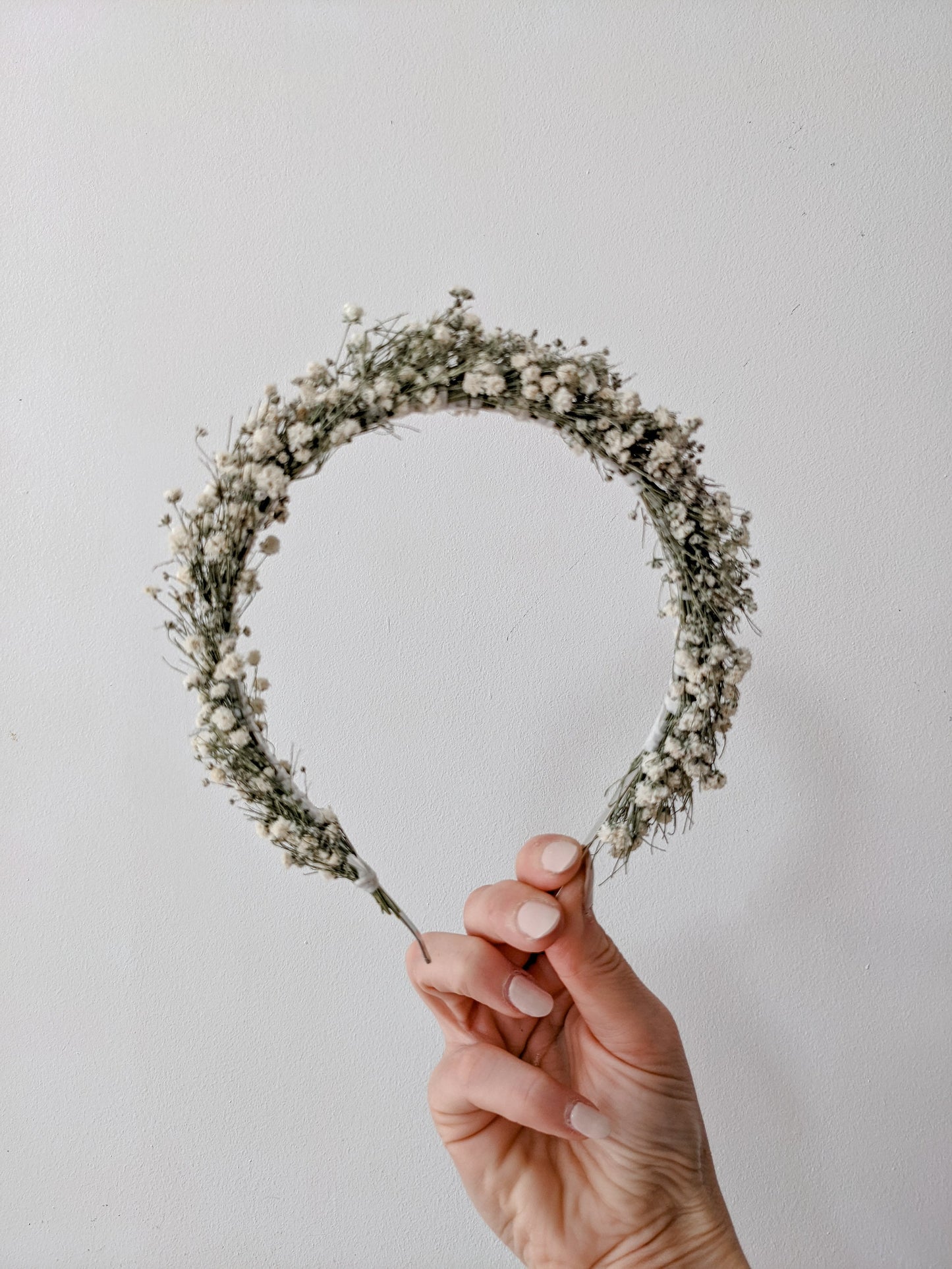 Gypsophila headband