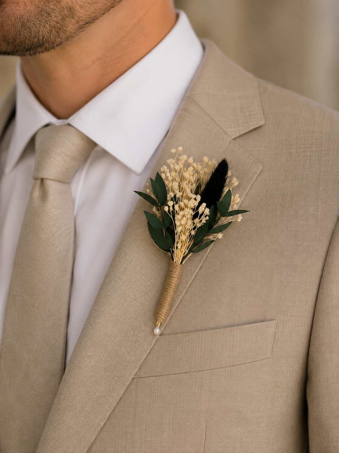Pure Grace bridal bouquet - peonies and roses