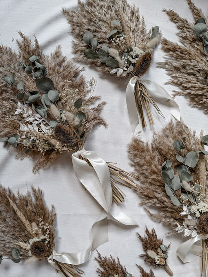 Boho Dried Flower Bridal Wedding Bouquet