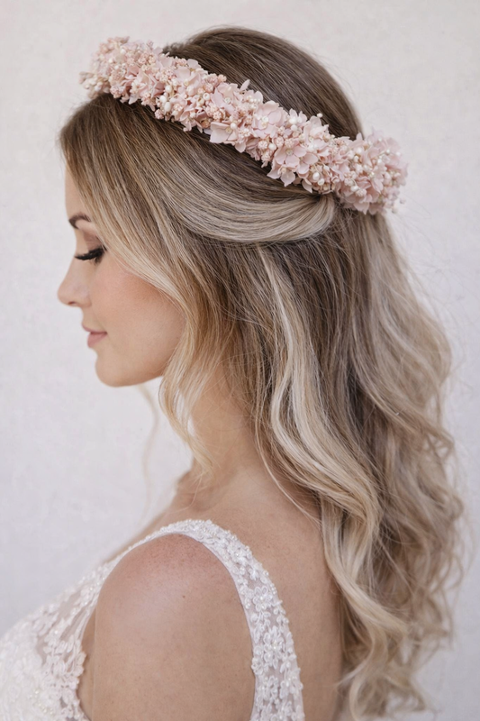 Blush Dried Flower Crown