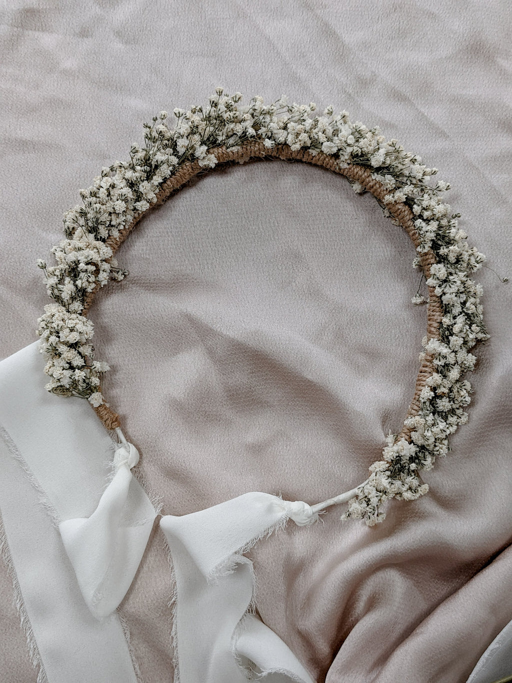 Gypsophila flower crown.......