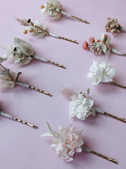 Wedding Dried Flower - Hair Pins