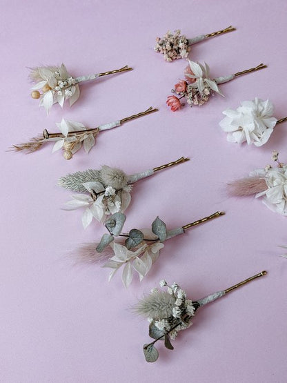 Wedding Dried Flower - Hair Pins
