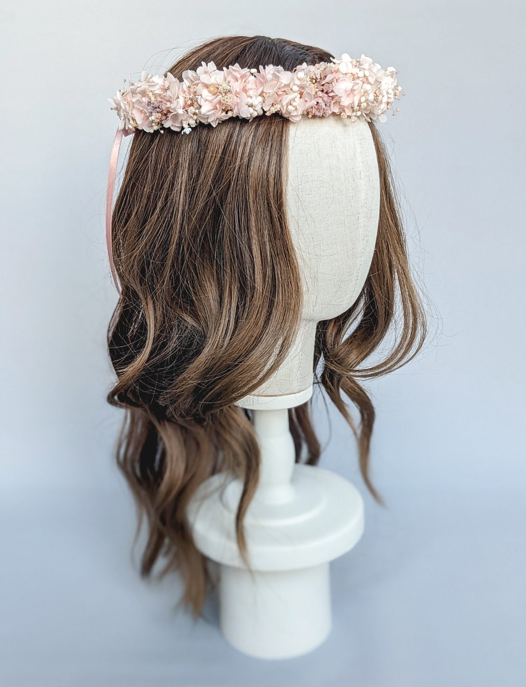 Bridal Flower Crown - Blush Dried