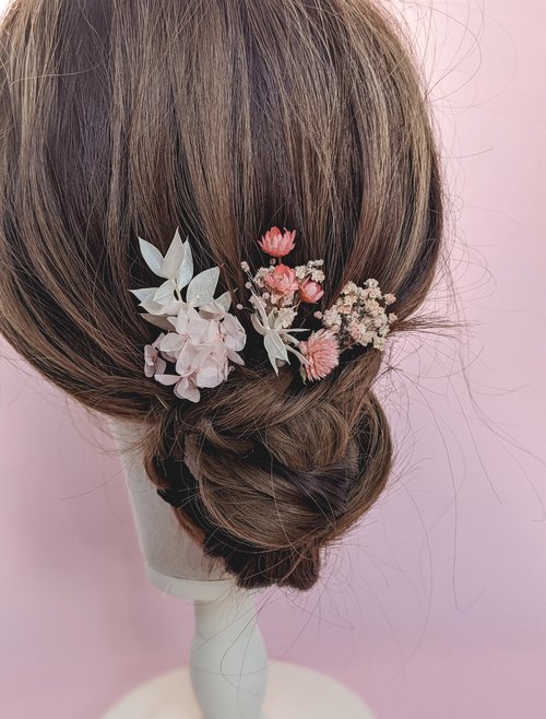 Wedding Dried Flower - Hair Pins