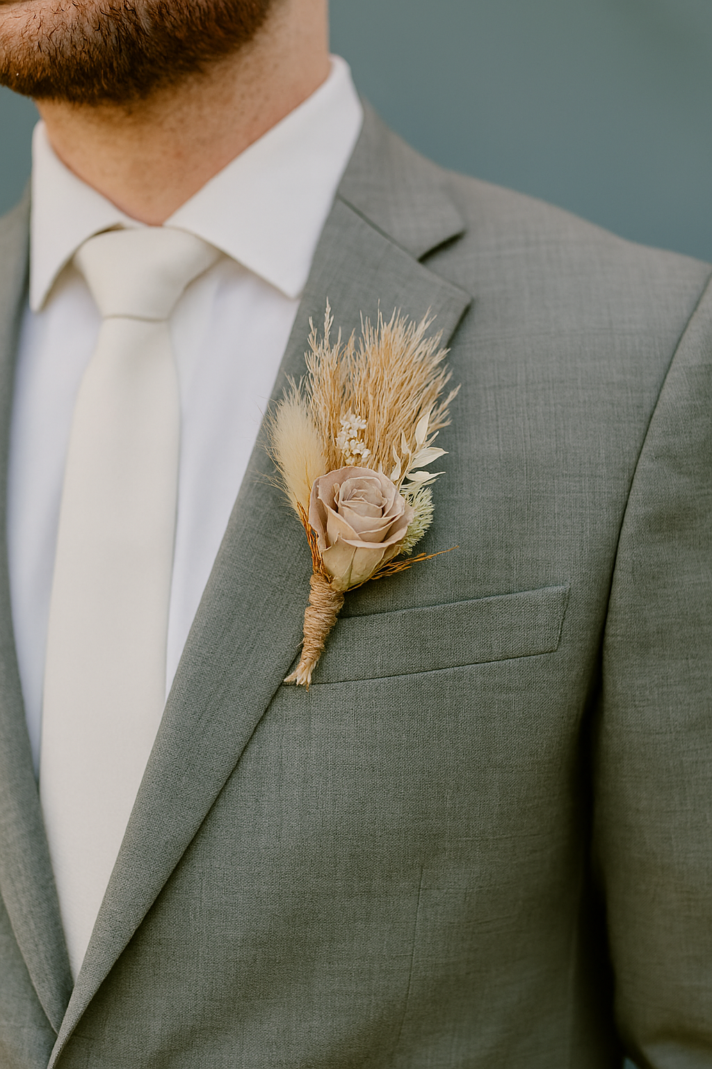 Kyra Bridal Bouquet - Preserved roses and pampas grass